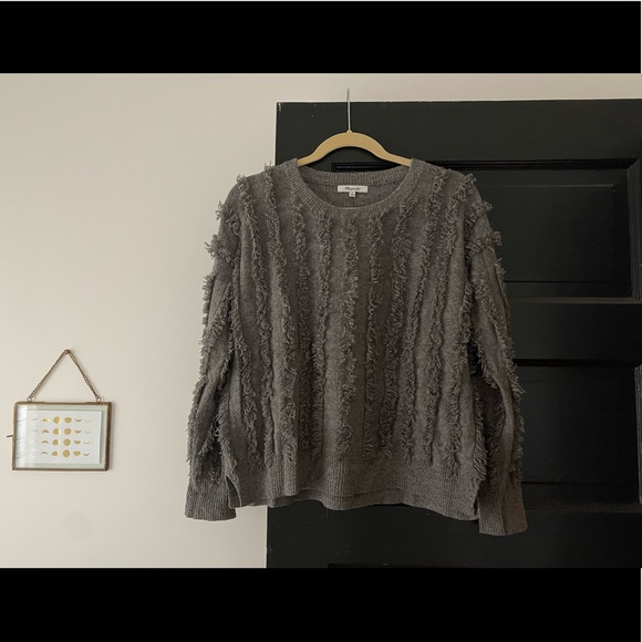 Madewell fringe stripe sweater EUC SZ S - Picture 4 of 7